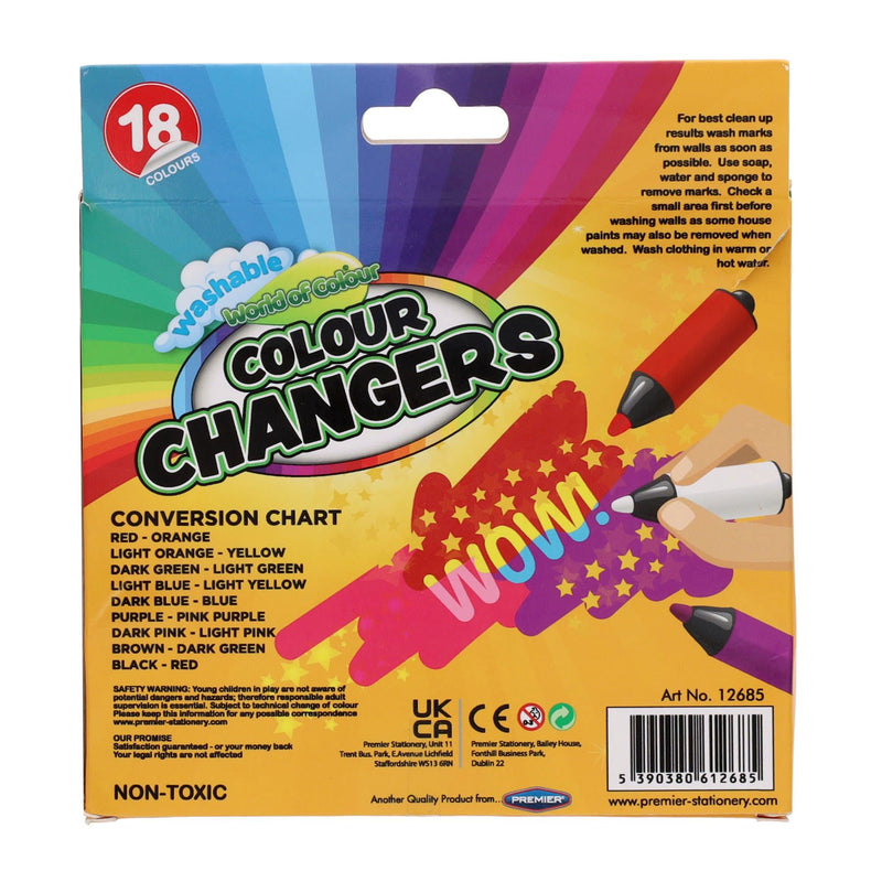 World of Colour Box of 9+1 Colour Changing Magic Markers-Markers-World of Colour|Stationery Superstore UK