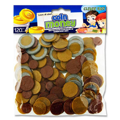 Clever Kidz Euro Coin Money Set - Pack of 120-Educational Games-Clever Kidz|Stationery Superstore UK