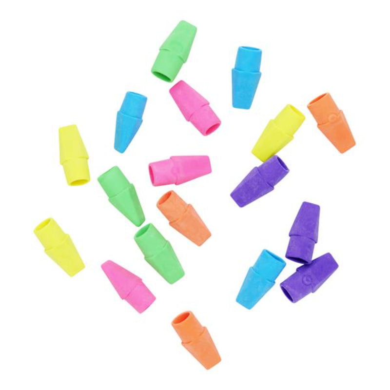 Emotionery Pencil Top Erasers - Neon Collection - Pack of 18-Erasers-Emotionery|Stationery Superstore UK