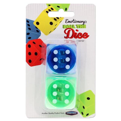 Emotionery Sharpeners - Roll The Dice - Pack of 2-Sharpeners-Emotionery|Stationery Superstore UK