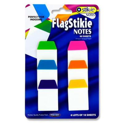 Stik-ie Transparent Index Notes - 60 Sheets - Clear - Pack of 6-Sticky Notes-Stik-ie|Stationery Superstore UK