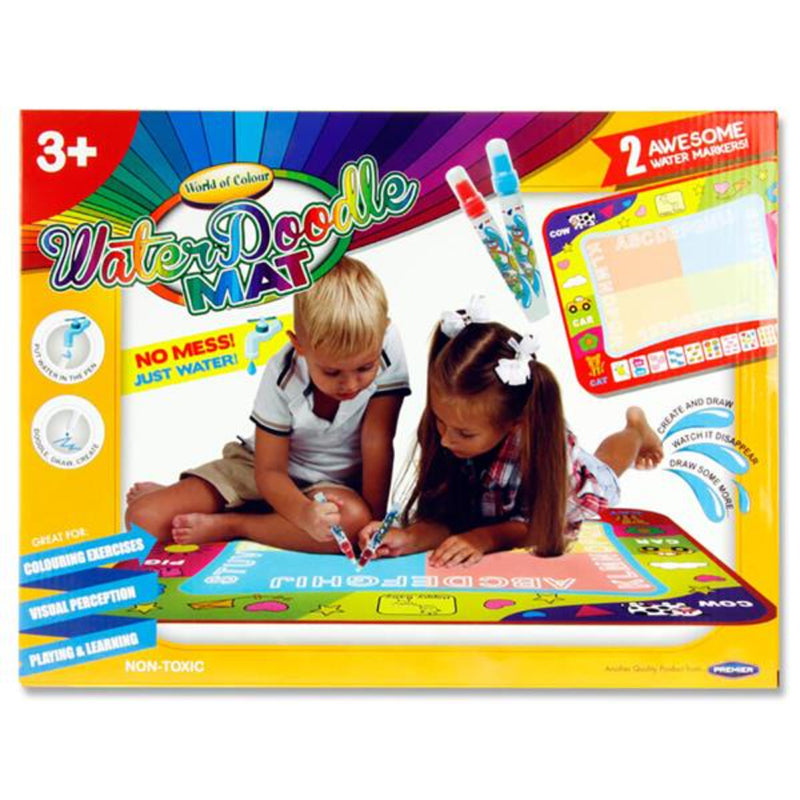 World of Colour 58x78cm Water Doodle Mat with 2 Water Markers - 3+ Years