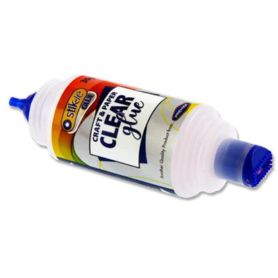 Stik-ie Clear Glue Liquid Glue Twin Top - 30g-Craft Glue & Office Glue-Stik-ie|Stationery Superstore UK