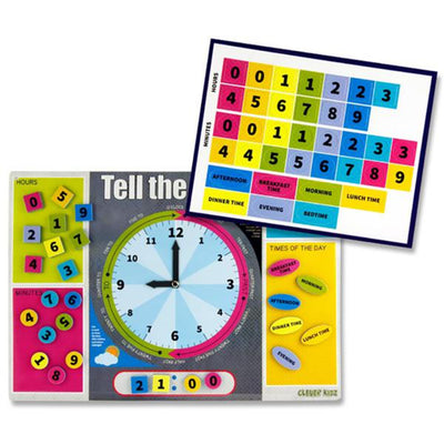 Clever Kidz Magnetic Learning Game - Learn to Tell the Time