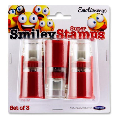 Emotionery Super Smiley Stamps - Pack of 3-Kids Art Sets-Emotionery|Stationery Superstore UK