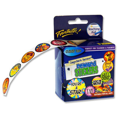Clever Kidz Roll Reward Stickers - 200 Stickers-Reward Stickers-Clever Kidz|Stationery Superstore UK