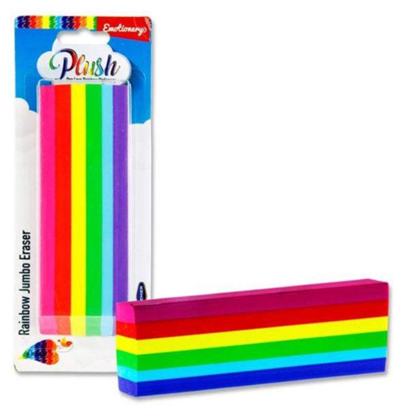 Emotionery Rainbow Plush Jumbo Eraser-Erasers-Emotionery|Stationery Superstore UK