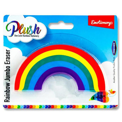 Emotionery Rainbow Plush Jumbo Eraser - Rainbow Shape-Erasers-Emotionery|Stationery Superstore UK