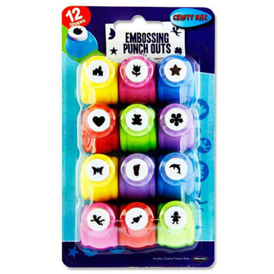 crafty-bitz-1-5cm-embossing-punch-outs-pack-of-12|Stationerysuperstore.uk