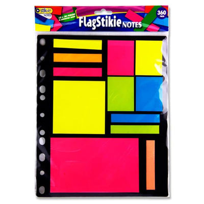 Stik-ie FlagStikie Notes in Various Colours and Sizes - Pack of 12-Sticky Notes-Stik-ie|Stationery Superstore UK