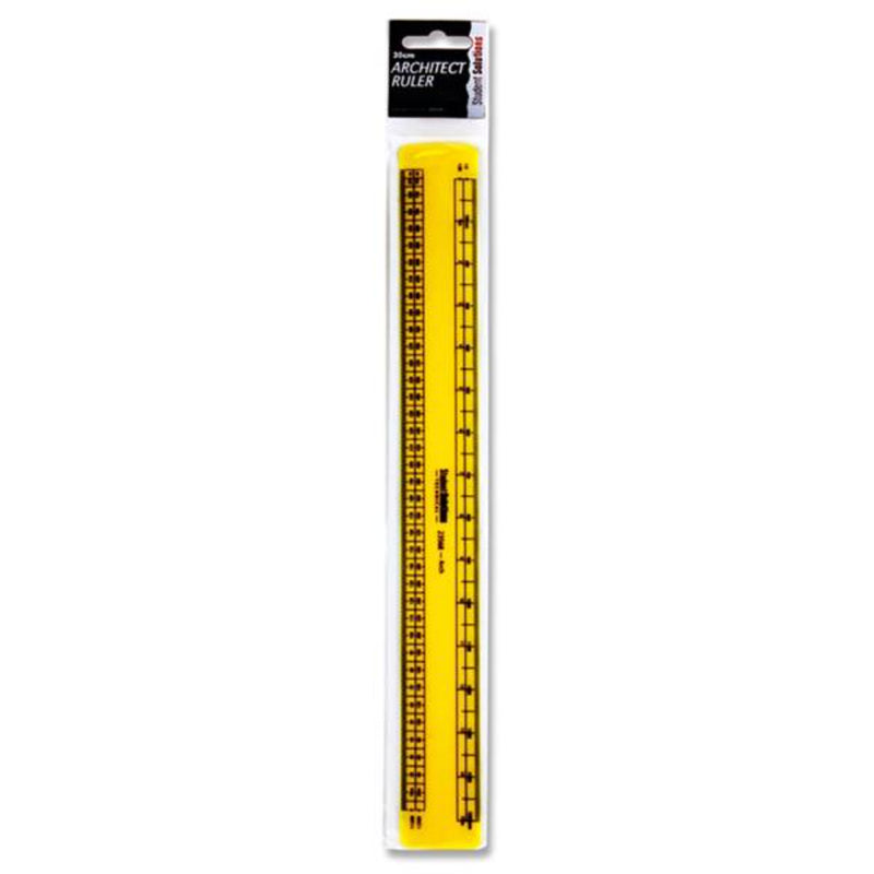 Student Solutions 30cm Technical Architect Ruler-Rulers-Student Solutions|Stationery Superstore UK