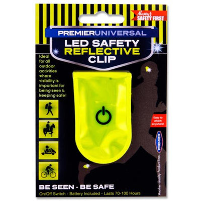 Premier Universal LED Safety Reflective Clip-Light Up & Reflective Clothing-Premier Universal|Stationery Superstore UK