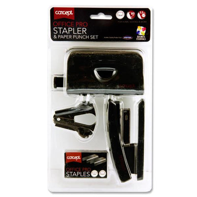 Concept Office Pro 26/6 Stapler & Paper Punch Set-Staplers & Staples-Concept|Stationery Superstore UK