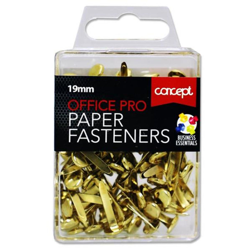 Concept 19mm Office Pro Paper Fasteners - Box of 100-Paper Clips, Clamps & Pins-Concept|Stationery Superstore UK