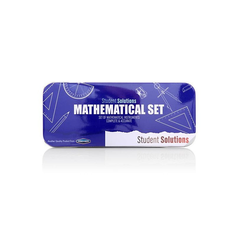 Student Solutions Maths Set - 9 Pieces - Blue-Math Sets-Student Solutions|Stationery Superstore UK