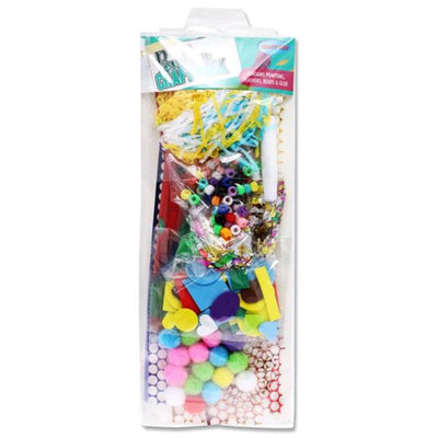 Crafty Bitz Craft Pack with Felt, Pom Poms and more-Crafting Materials-Crafty Bitz|Stationery Superstore UK