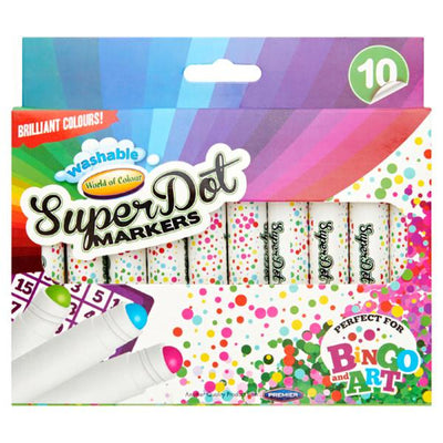 world-of-colour-super-dot-markers-pack-of-10|Stationery Superstore UK