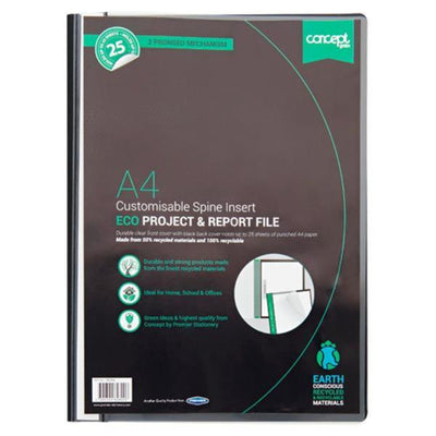 Concept Green A4 Eco Project & Report File-Report & Clip Files-Concept|Stationery Superstore UK