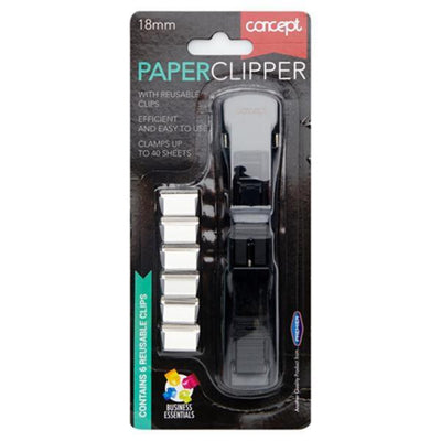 Concept 18mm Paper Clipper-Paper Clips, Clamps & Pins-Concept|Stationery Superstore UK