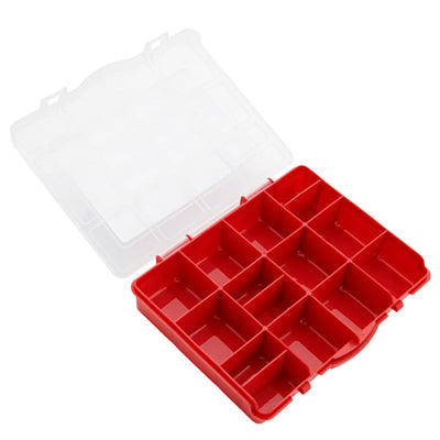 Icon Multipack | 15 Compartment Storage Box - Black & Red-Art Storage & Carry Cases-Icon|Stationery Superstore UK