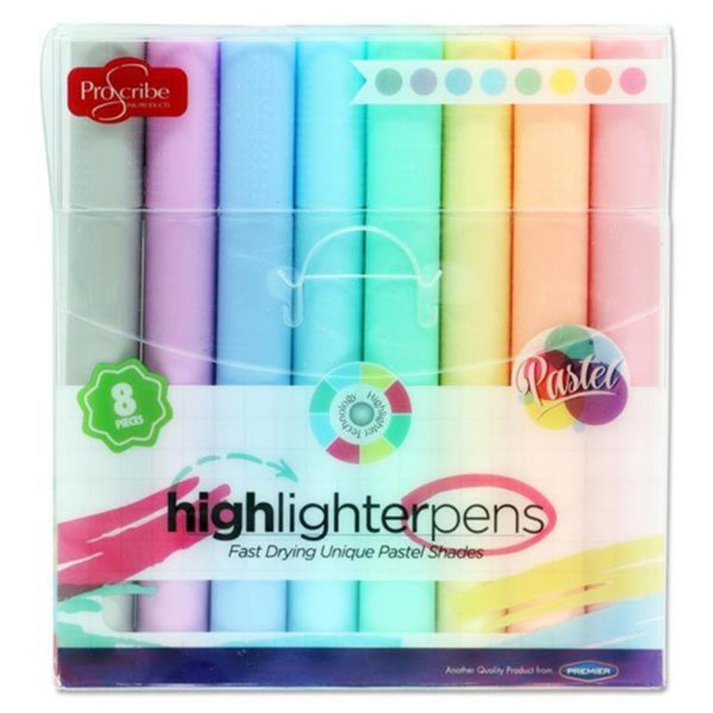 Pro:Scribe Highlighter Pens - Pack of 8