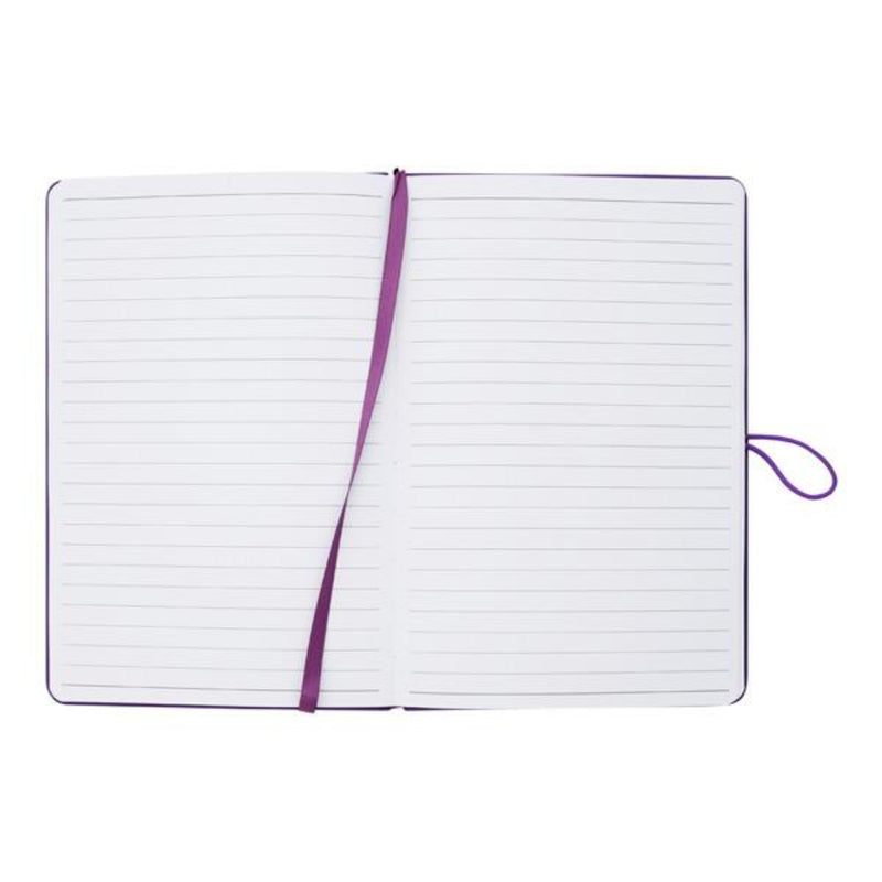 Premto A5 PU Leather Hardcover Notebook with Elastic Closure - 192 Pages - Grape Juice Purple-A5 Notebooks-Premto|Stationery Superstore UK