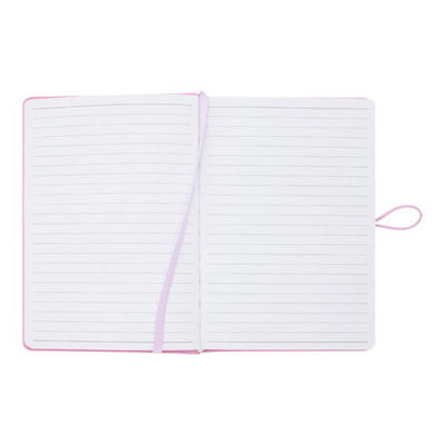 Premto Pastel A5 PU Leather Hardcover Notebook with Elastic Closure - 192 Pages - Wild Orchid Purple