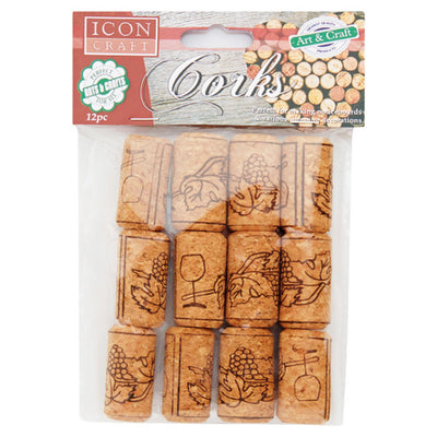 Icon Corks - Pack of 12-Crafting Materials-Icon|Stationery Superstore UK