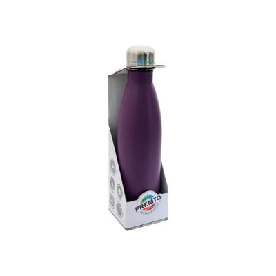 Premto 500ml Stainless Steel Water Bottle - Grape Juice Purple-Flasks & Thermos-Premto|Stationery Superstore UK