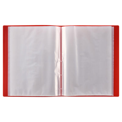 Concept A4 60 Pocket Display Book - Red-Display Books-Concept|Stationery Superstore UK