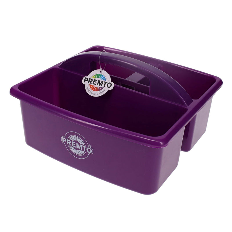 Premto Storage Caddy - 235x225x130mm - Grape Juice Purple-Storage Caddies-Premto|Stationery Superstore UK