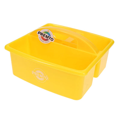 premto-storage-caddy-235x225x130mm-sunshine-yellow|stationerysuperstore.uk