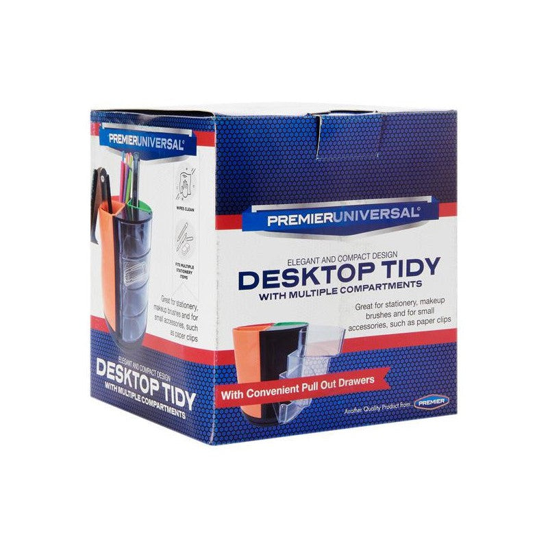 Premier Universal Desktop Tidy with Multiple Compartments-Desk Tidy-Premier Universal|Stationery Superstore UK