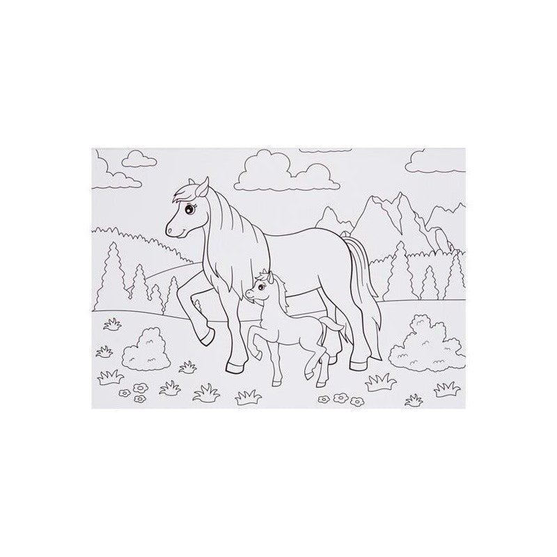 World of Colour A3 Colouring Book - 25 Sheets - Animal Families-Kids Colouring Books-World of Colour|Stationery Superstore UK