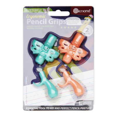 Ormond Ergonomic Pencil Grips - Butterfly - Pack of 2-Pencil Grips-Ormond|Stationery Superstore UK