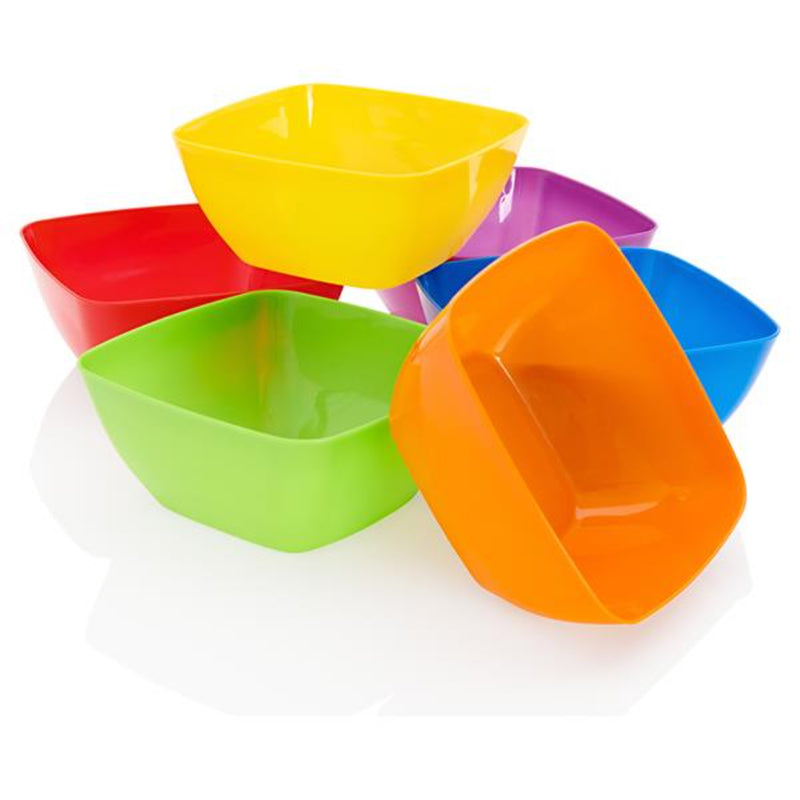 Clever Kidz Sorting Bowls - Square - Pack of 6-Educational Games-Clever Kidz|Stationery Superstore UK