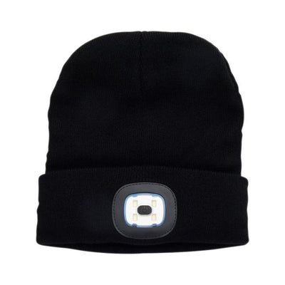 Premier Universal Light Up Beanie Hat - Black-Light Up & Reflective Clothing-Premier Universal|Stationery Superstore UK