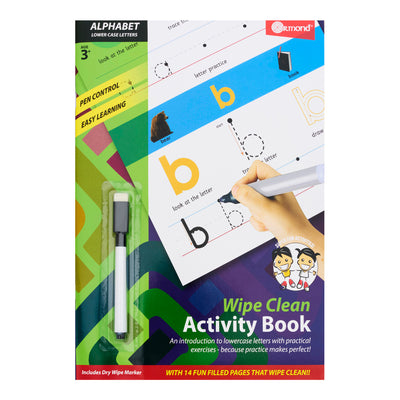 ormond-a4-wipe-clean-activity-book-14-pages-lower-case-alphabet|Stationerysuperstore.uk