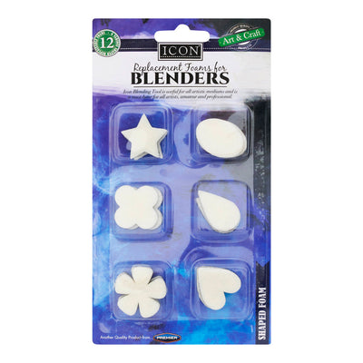 Icon Replacement Foams for Blenders - Series 2 - Pack of 6-Daubers & Blenders-Icon|Stationery Superstore UK