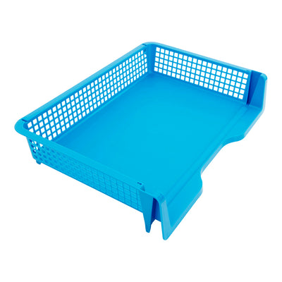 Premto A4 Paper Tray - Landscape Printer Blue-File Boxes & Storage-Premto|Stationery Superstore UK