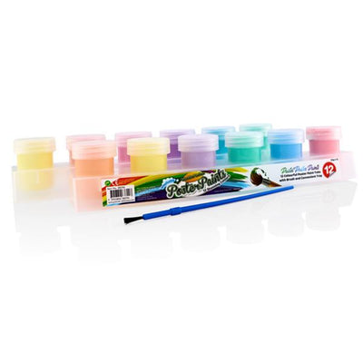 World of Colour Pastel Poster Paints - Pack of 12-Paint Sets-World of Colour|Stationery Superstore UK