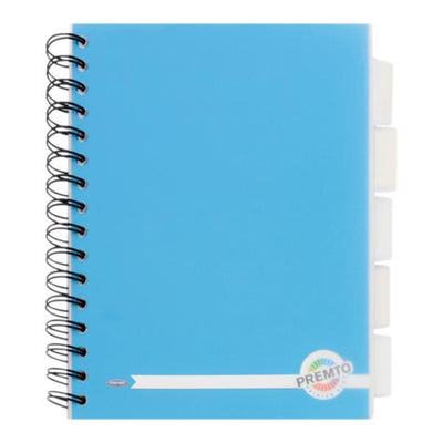 Premto A5 5 Subject Project Book - 250 Pages - Printer Blue-Subject & Project Books-Premto|Stationery Superstore UK