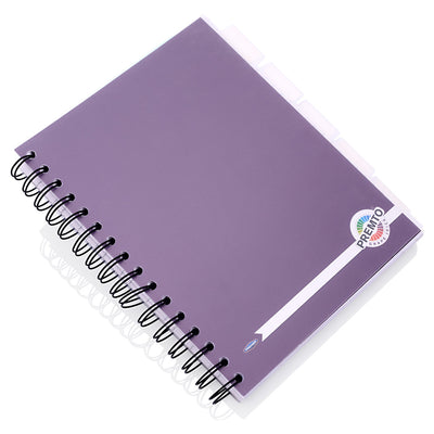 Premto A5 5 Subject Project Book - 250 Pages - Grape Juice Purple-Subject & Project Books-Premto|Stationery Superstore UK