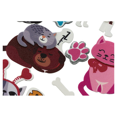 Crafty Bitz Squishy Foam Stickers - Cats And Dogs 2 - Pack of 11-Foam Stickers-Crafty Bitz|Stationery Superstore UK