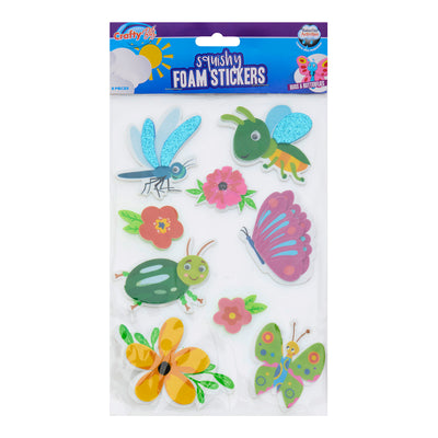 Crafty Bitz Squishy Foam Stickers - Bugs And Butterflies 2 - Pack of 8-Foam Stickers-Crafty Bitz|Stationery Superstore UK