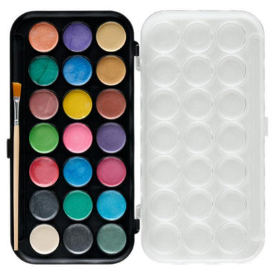 world-of-colour-watercolour-art-set-pearlescent-21-pieces|Stationery Superstore UK