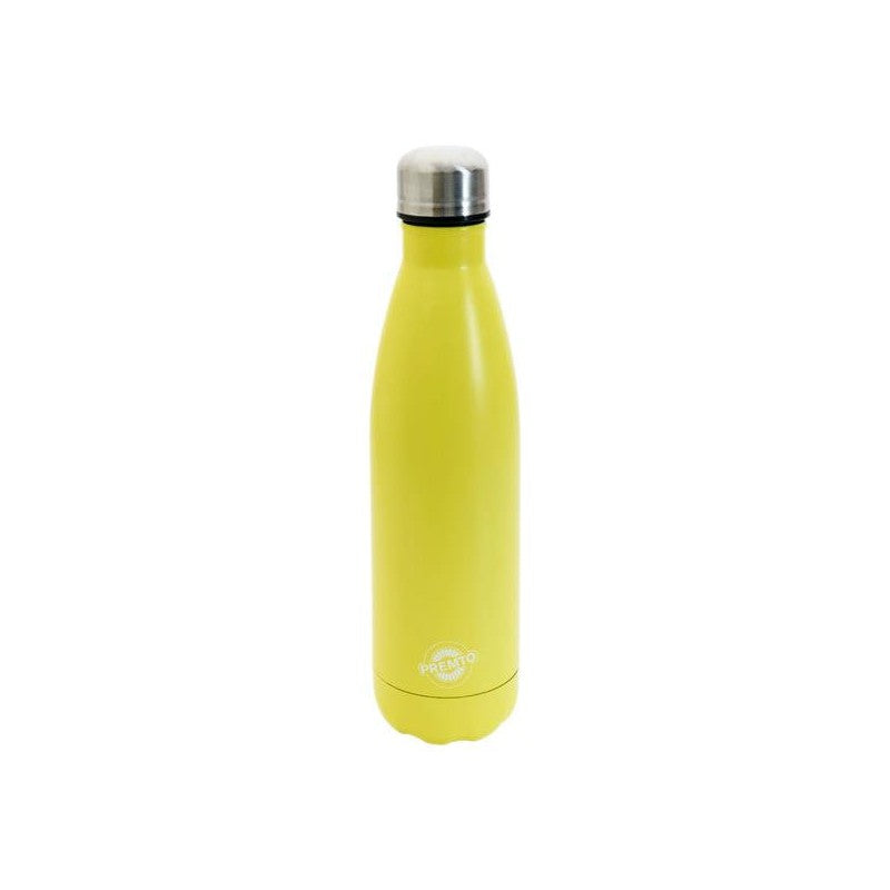 Premto Pastel 500ml Stainless Steel Water Bottle - Primrose Yellow-Flasks & Thermos-Premto|Stationery Superstore UK