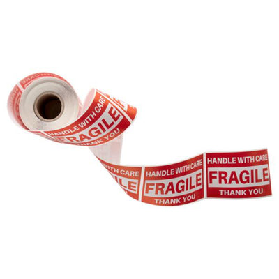 Stik.Ie Self Adhesive Labels ''Warnings! - Fragile'' - 200 pieces-Labels-Stik-ie|Stationery Superstore UK