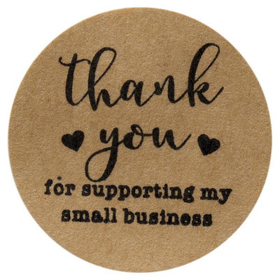 Icon Occasions Stickers Thank You For Supporting My Small Business