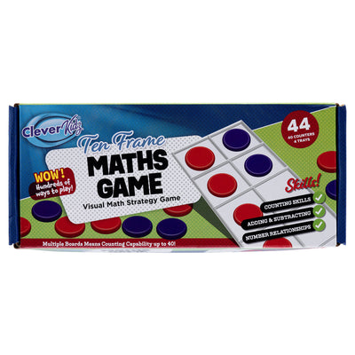 Clever Kidz Ten Frame Maths Game - 44 Pieces